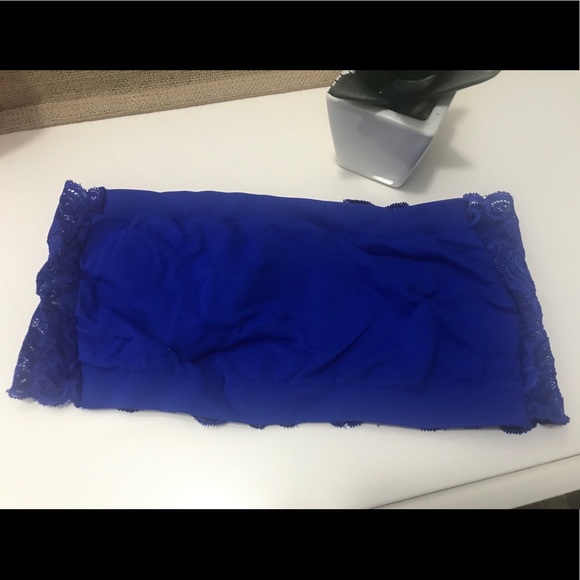 LF Lauemar 💕 Sexy royal blue lace Bandeau bra - Picture 3 of 7